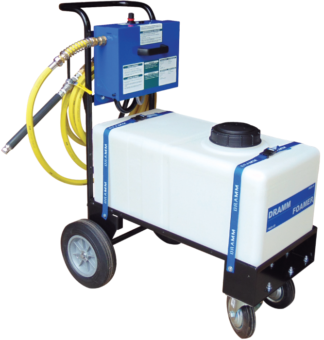 Dramm Air Powered Foamer with 20 Gallon Tank & 50' Hose - Sprayers